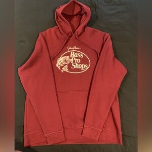 Maroon Bass Pro Shops size large hoodie